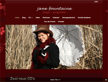 Tablet Screenshot of janefountaine.com